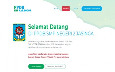 PPDB 2022 SMP NEGERI 2 JASINGA